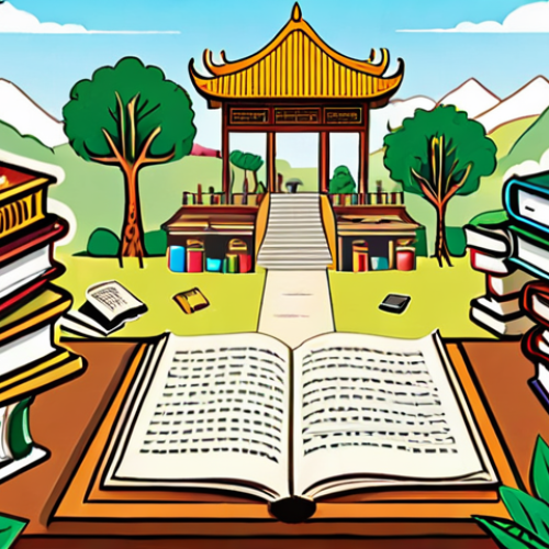 **

A vibrant, colorful illustration depicting a blank scroll unfurling amidst a landscape filled with books, laptops, and diverse learning tools. People of various backgrounds are actively drawing, writing, and exploring on the scroll, symbolizing the creation of knowledge from scratch. The scene should evoke a sense of curiosity, discovery, and the joy of self-directed learning. Include visual cues representing Vietnamese culture and learning environments.

**