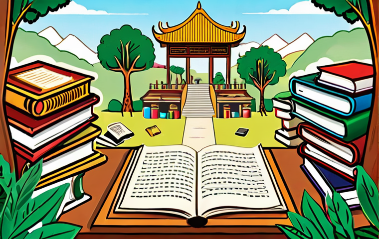 **
A vibrant, colorful illustration depicting a blank scroll unfurling amidst a landscape filled with books, laptops, and diverse learning tools. People of various backgrounds are actively drawing, writing, and exploring on the scroll, symbolizing the creation of knowledge from scratch. The scene should evoke a sense of curiosity, discovery, and the joy of self-directed learning. Include visual cues representing Vietnamese culture and learning environments.
**