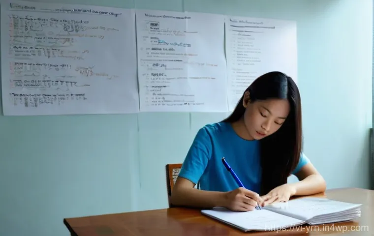 백지 학습법을 활용한 주의 집중력 훈련 - **Prompt 1: Deep Focus and Idea Generation**
    A young Vietnamese woman, in her early twenties, si...