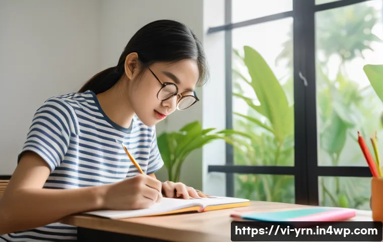 백지 학습법을 통한 동기부여 향상 전략 - A bright and clean study environment in a modern Vietnamese home, featuring a tidy wooden desk with ...